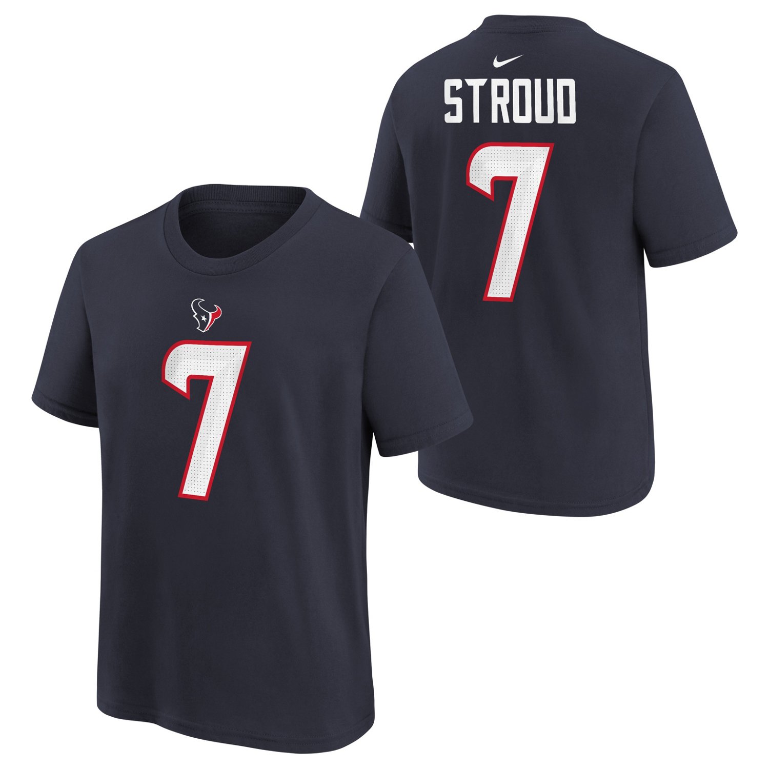 Nike Youth Texans CJ Stroud Fuse Name and Number T-shirt - view number 2