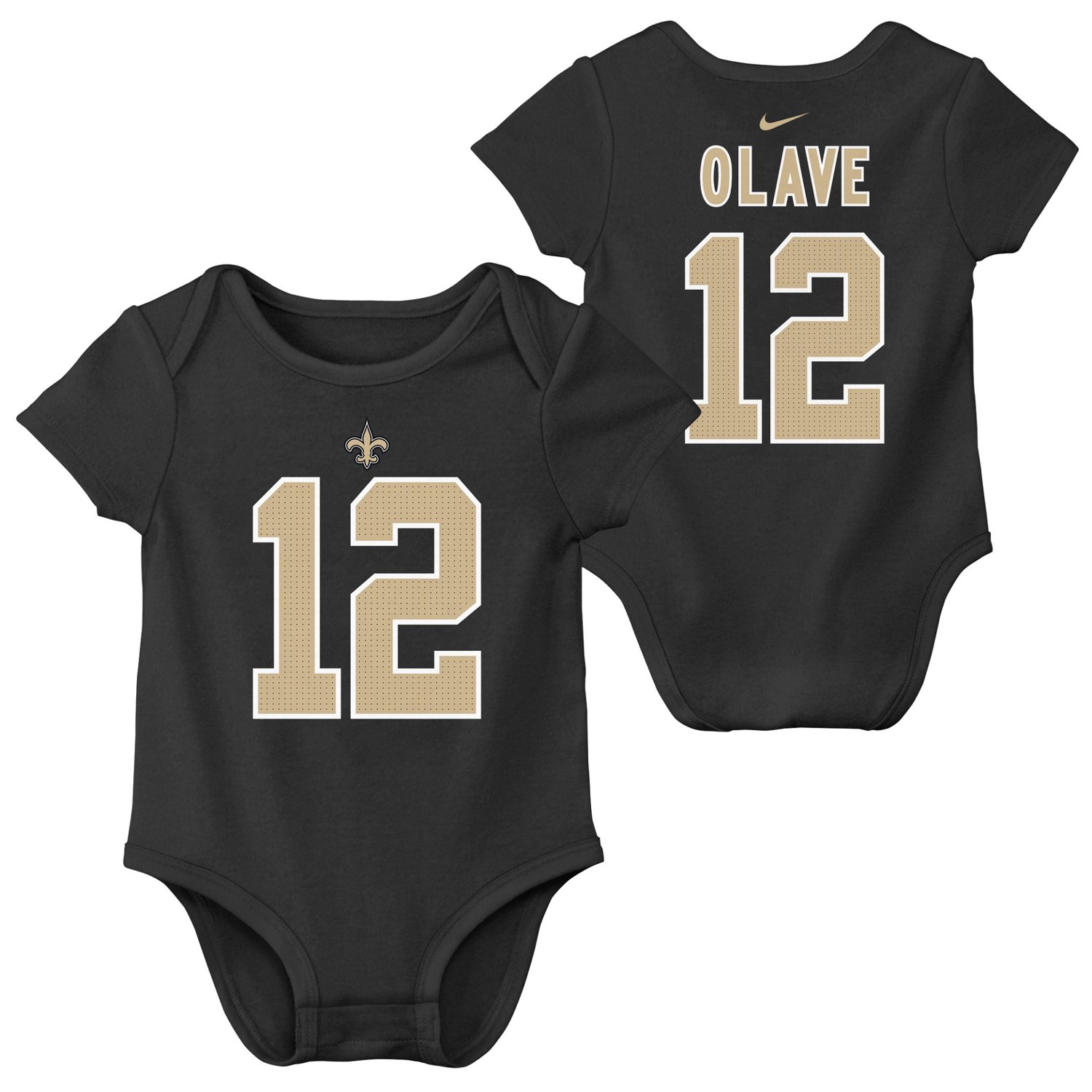 Nike Infants' New Orleans Saints Chris Olave Game Team Jersey Romper - view number 2