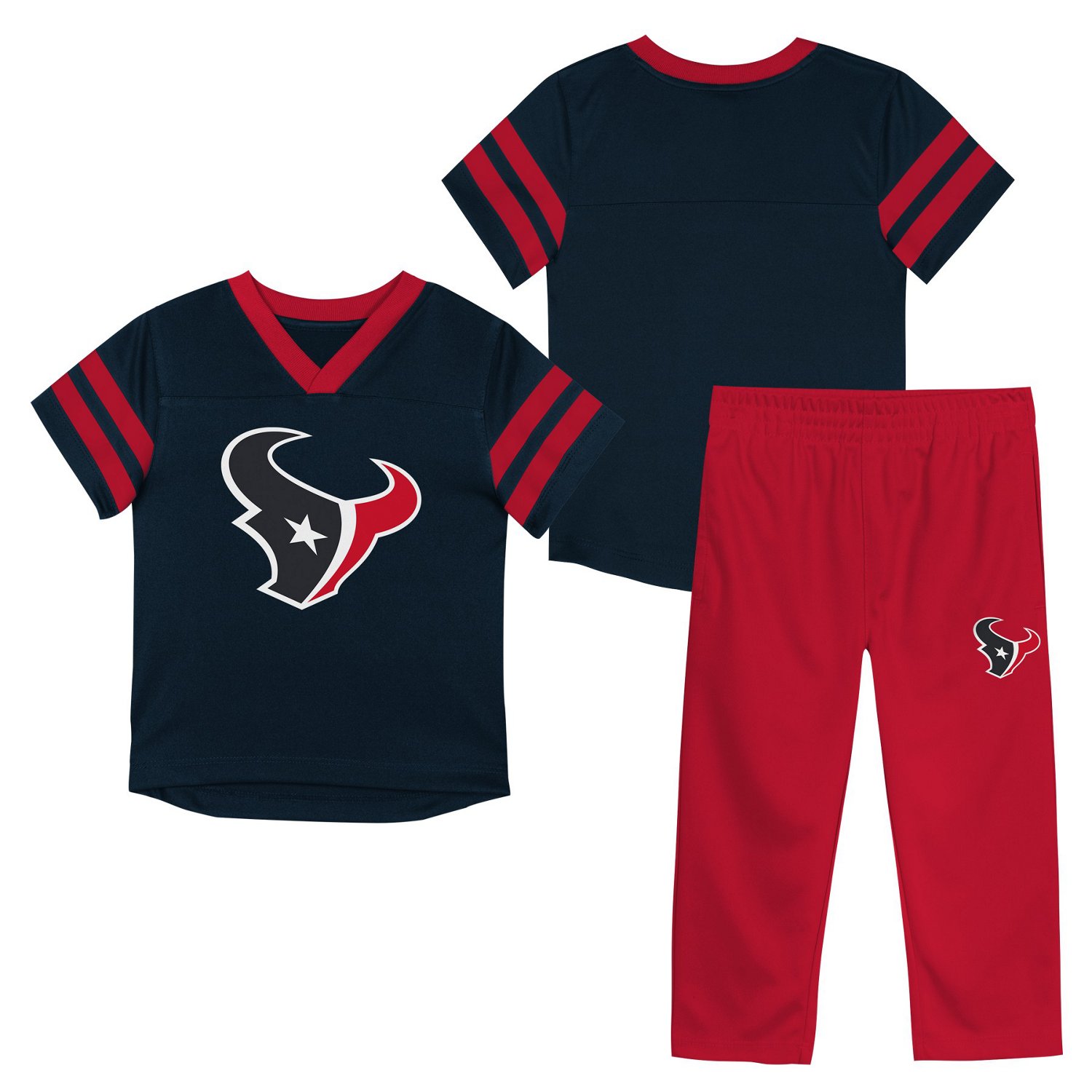 Outerstuff Boys' 4-7 Texans Team Logo Redzone Jersey Top and Pant Set                                                            - view number 2
