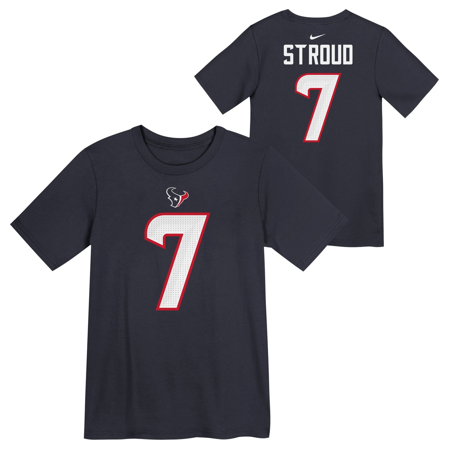 Nike Boys' 4-7 Texans Stroud Fuse Name and Number T-shirt - view number 4