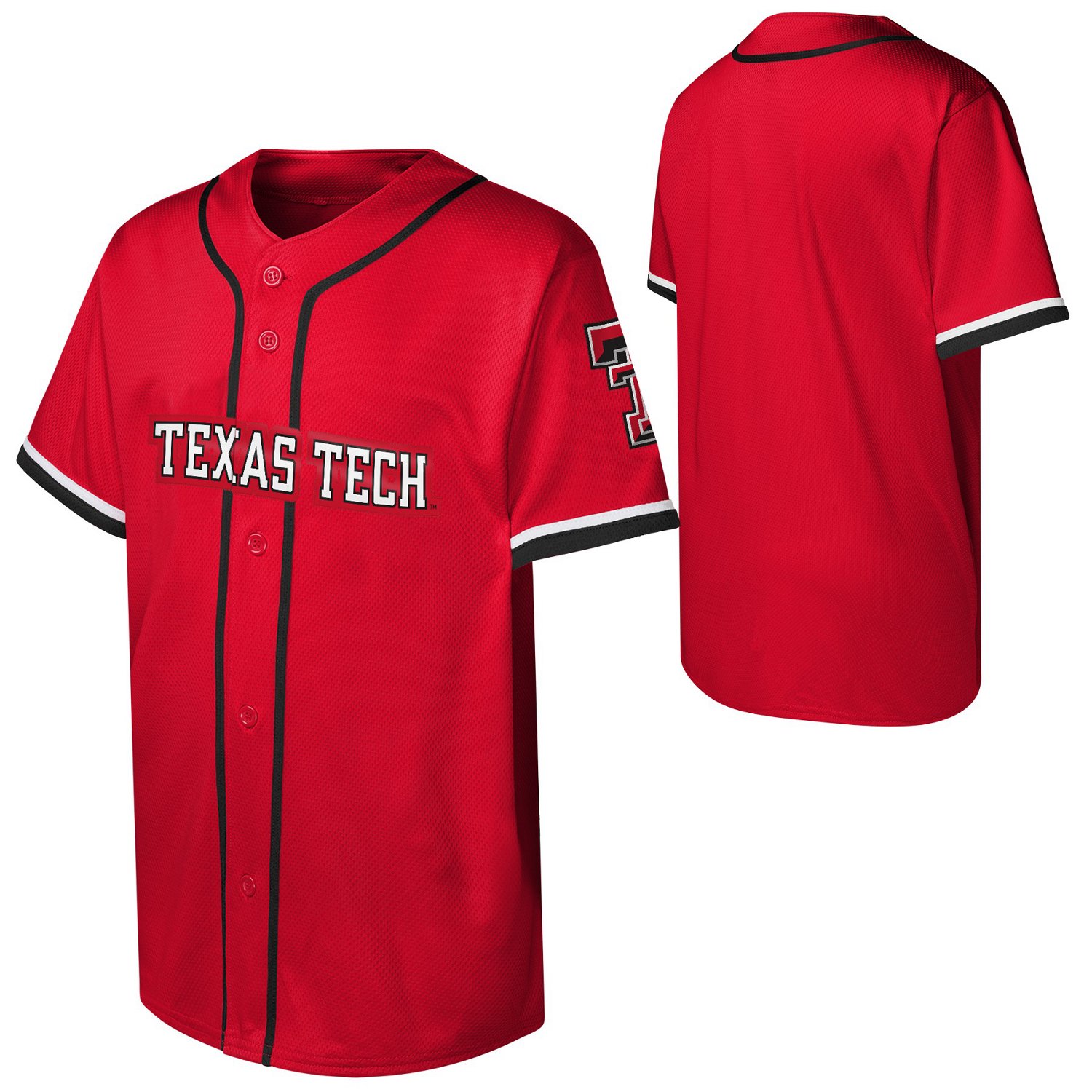 Outerstuff Youth Texas Tech Fashion Baseball Jersey - view number 2