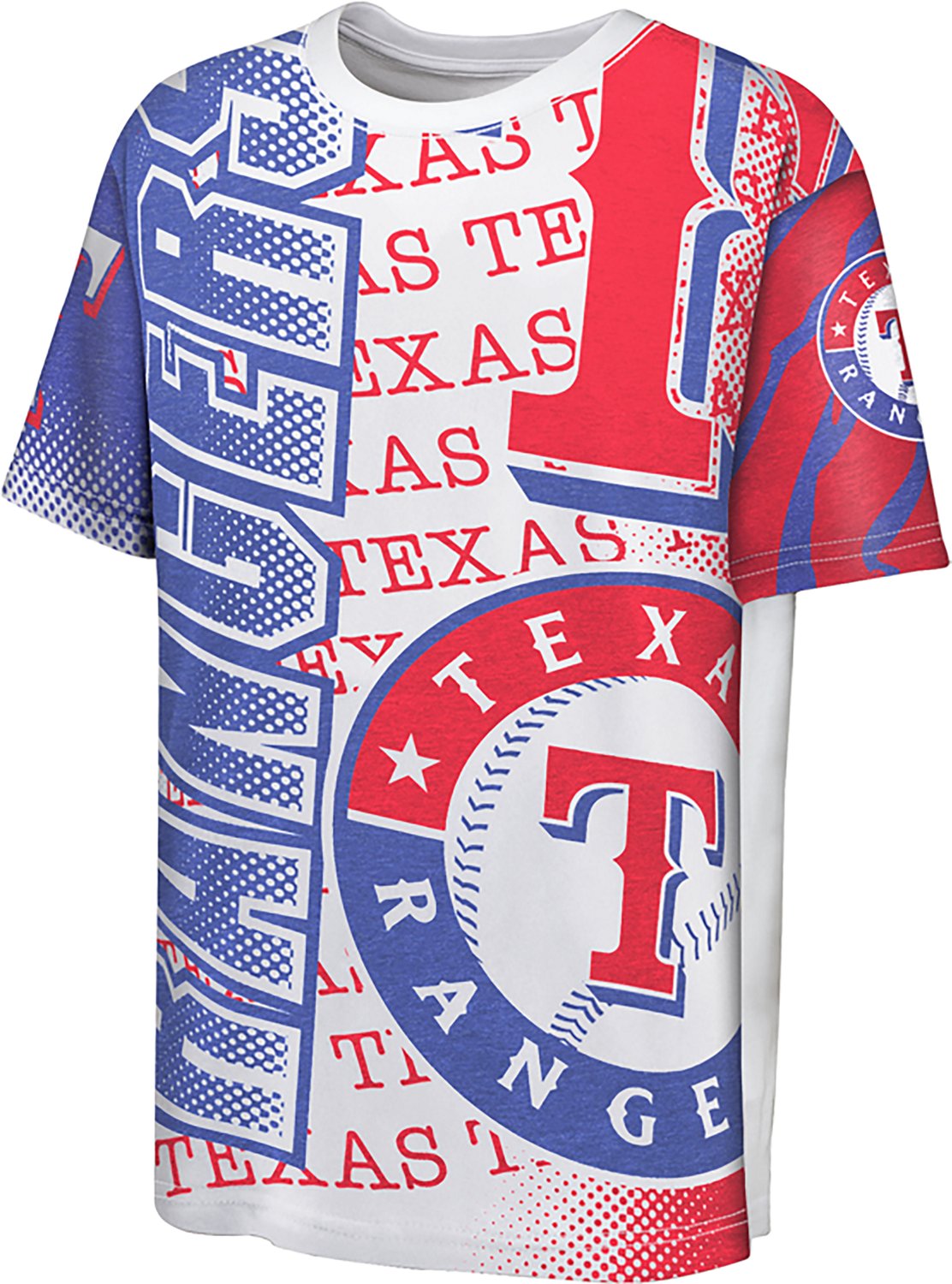 Outerstuff Youth 8-20 Rangers Impact Hit Sublimated Short Sleeve T-Shirt - view number 2
