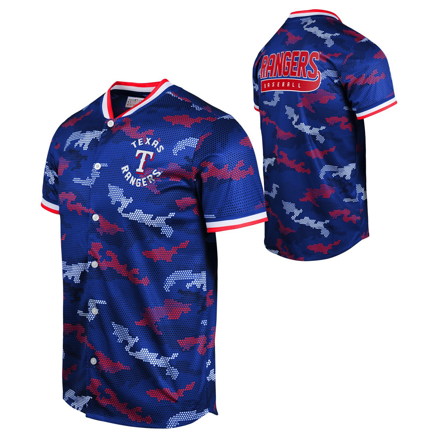 Outerstuff Youth Rangers Tech Base Sublimated Baseball Jersey