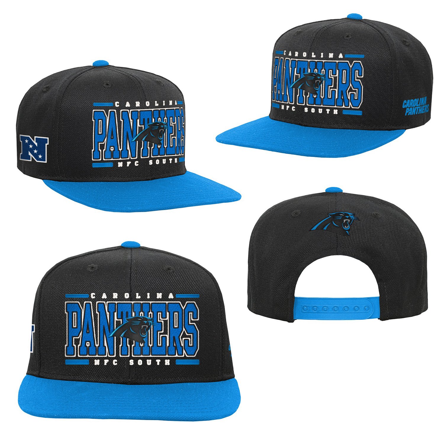 Outerstuff Boys' Carolina Panthers Retro Deadstock Snapback Cap - view number 2