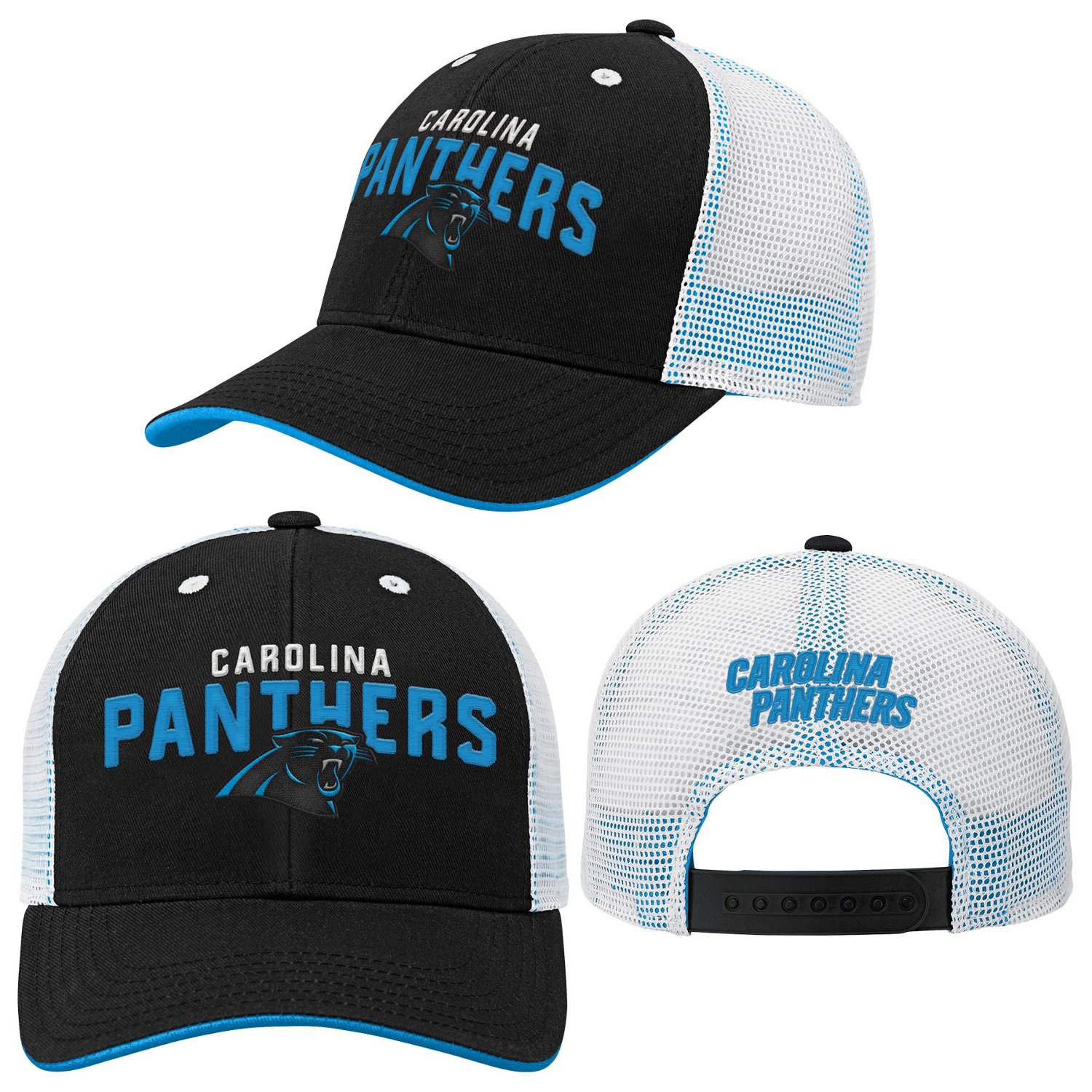 Outerstuff Boys' Carolina Panthers Core Lockup Mesh Back Adjustable Cap - view number 2