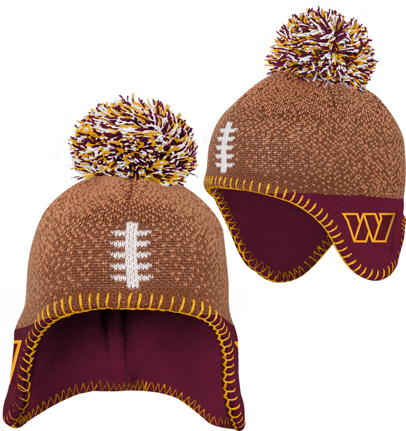 Outerstuff Infants' Commanders Football Head Knit Hat
