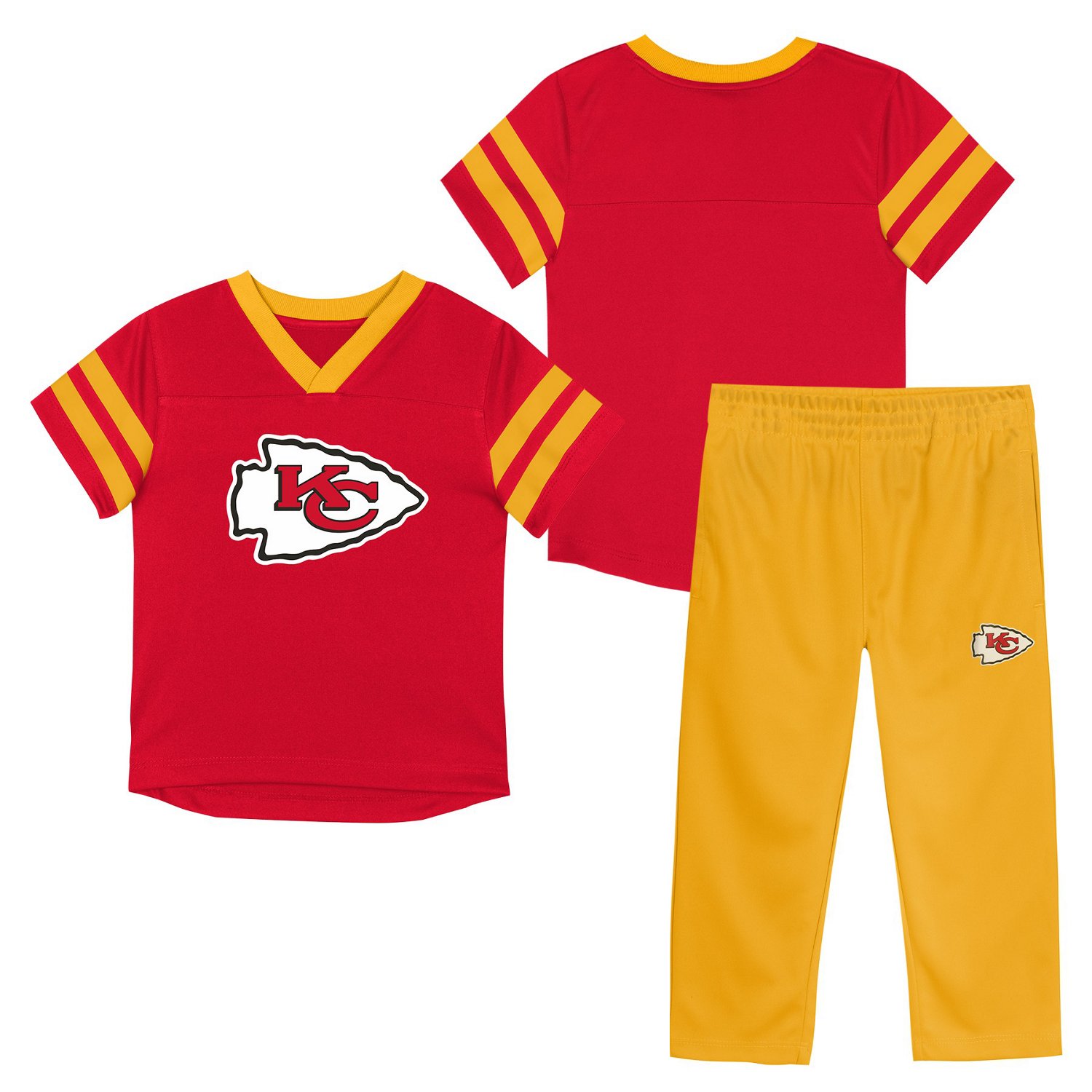 Outerstuff Boys' 4-7 Chiefs Team Logo Redzone Jersey Top and Pant Set - view number 2