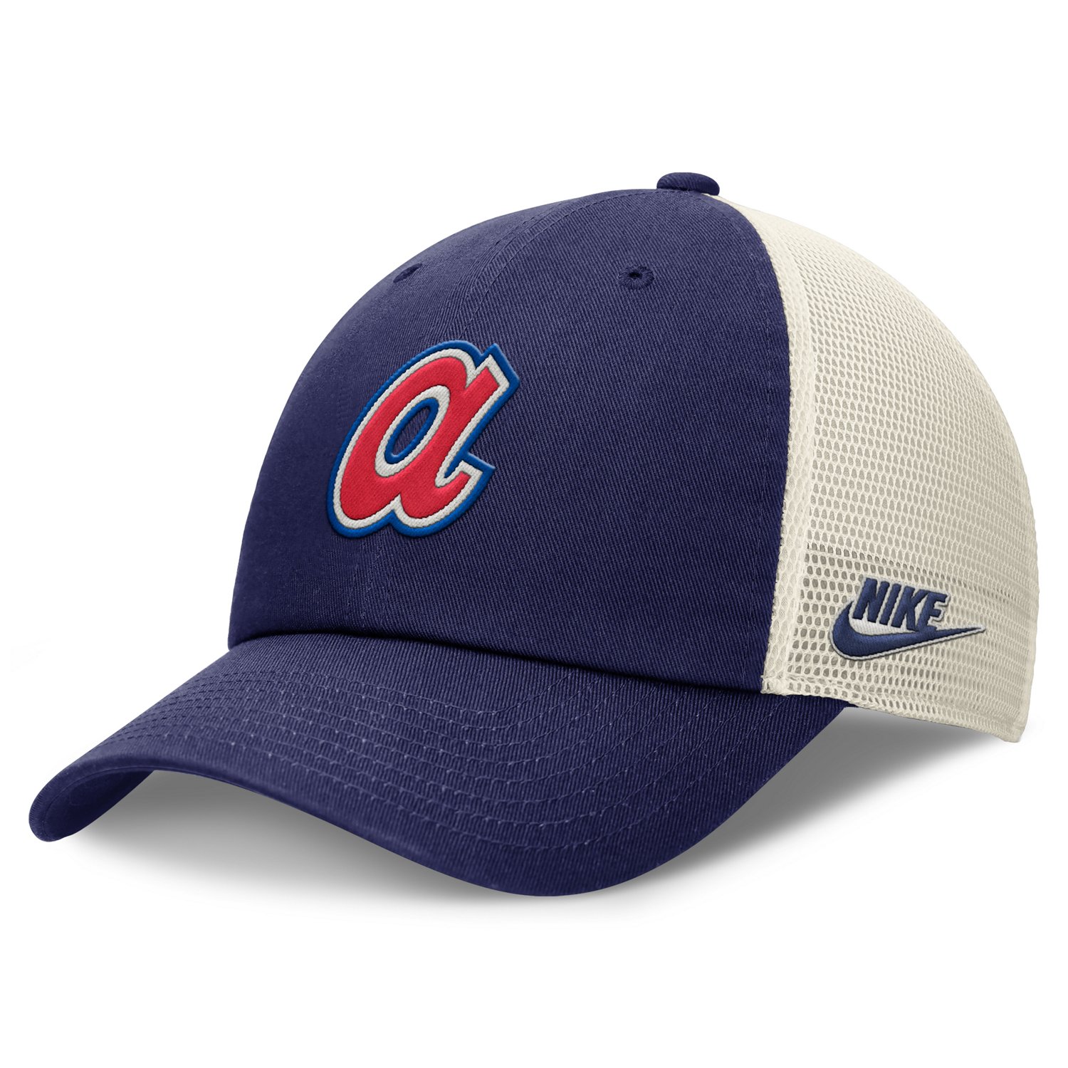 Nike Men's Atlanta Braves Club Rewind Unstructured Adjustable Mesh Back Cap
