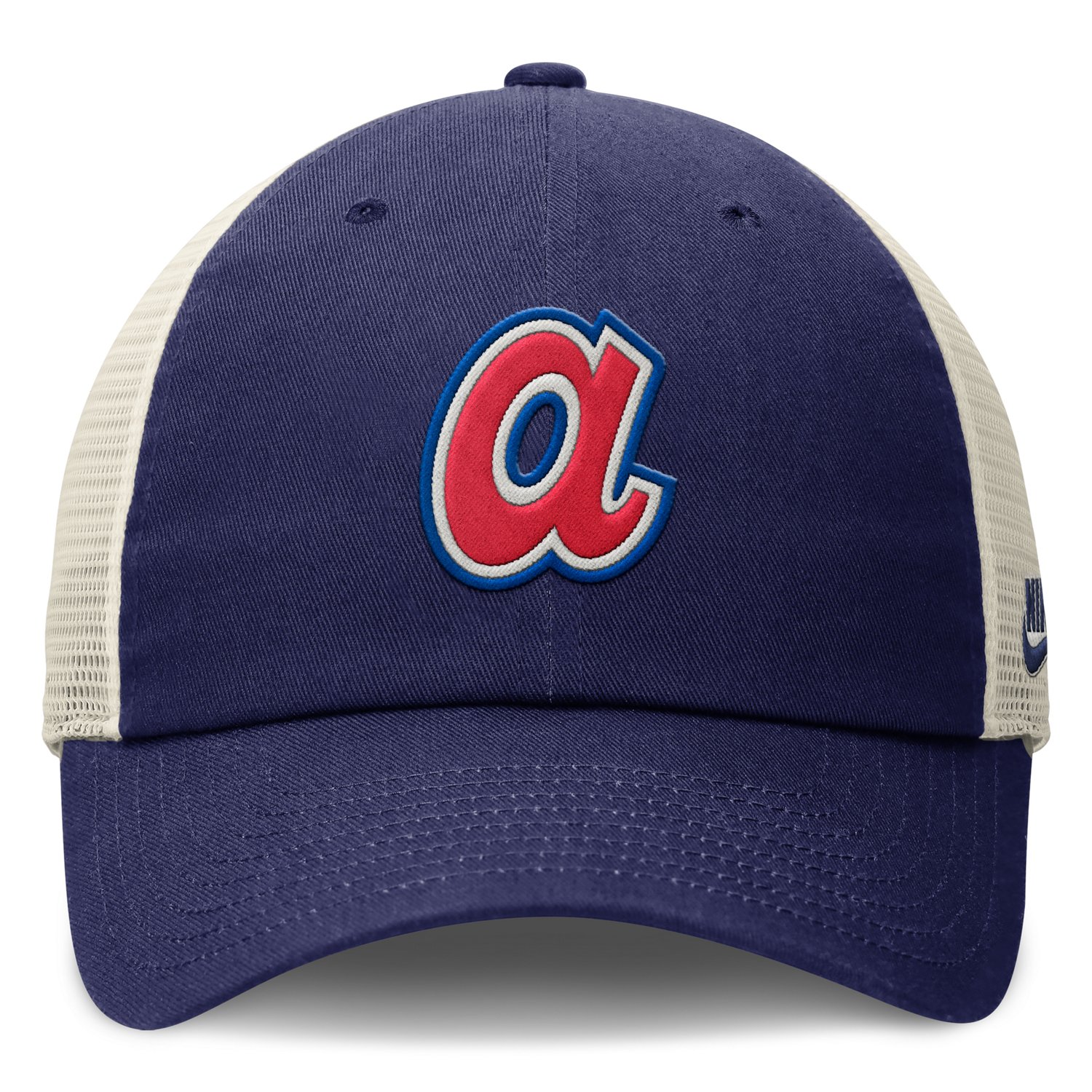 Nike Men's Atlanta Braves Club Rewind Unstructured Adjustable Mesh Back Cap - view number 2
