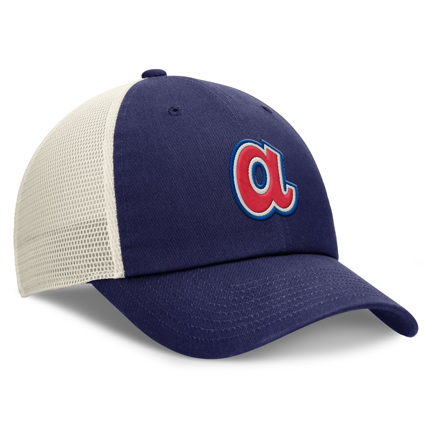Nike Men's Atlanta Braves Club Rewind Unstructured Adjustable Mesh Back Cap - view number 3