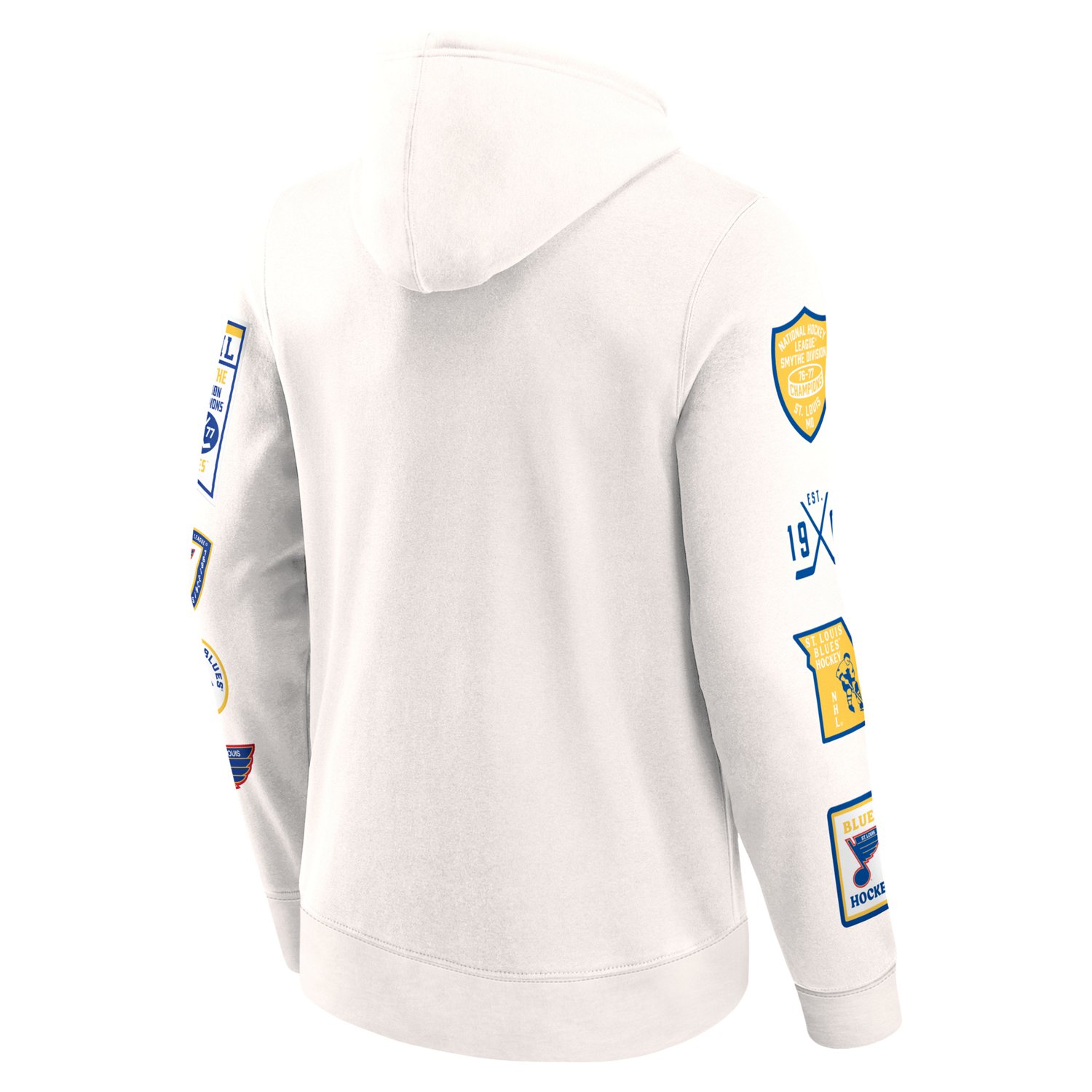 Fanatics Men's Blues Letterman Long Sleeve Hoodie - view number 3