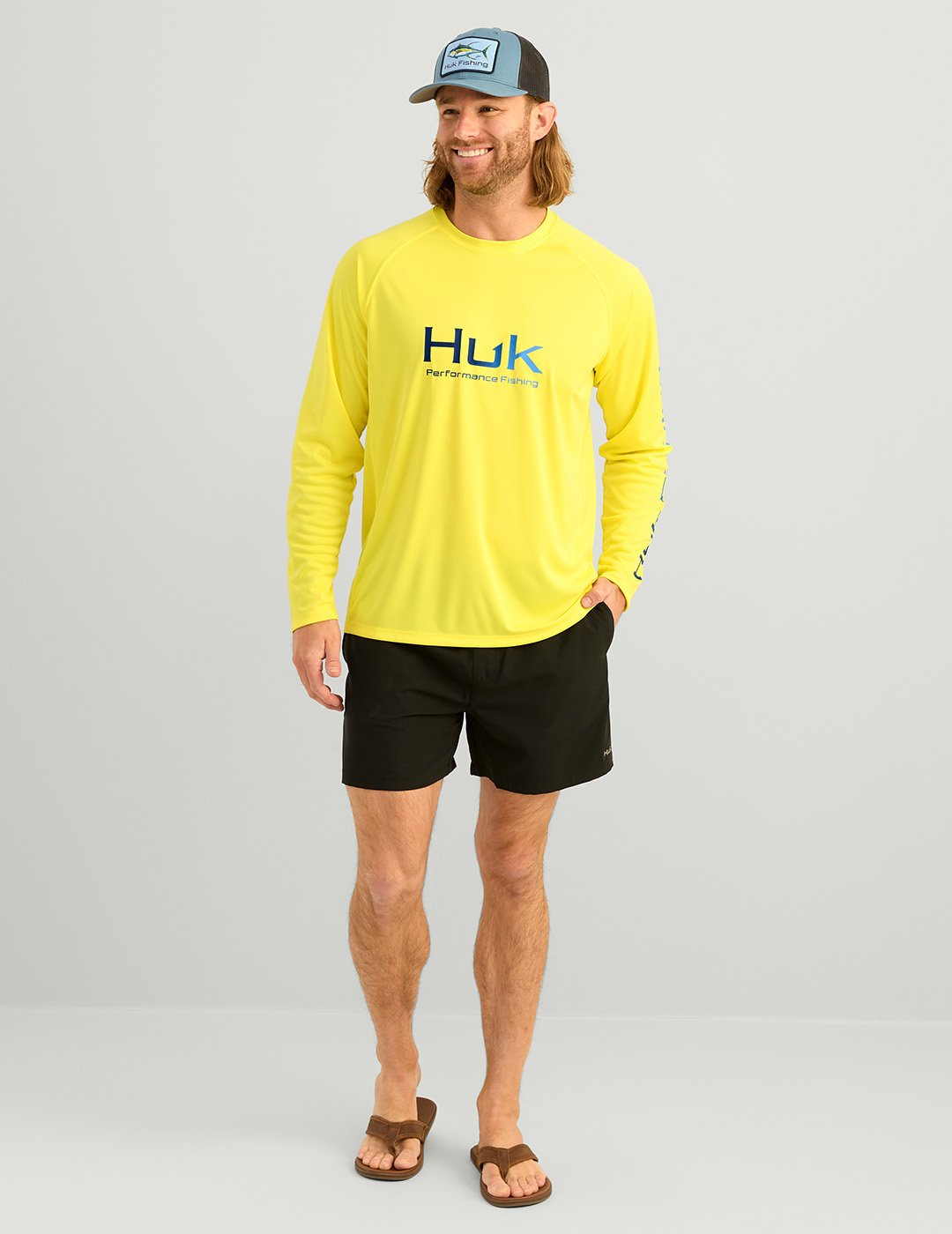 Huk Men's Vented Pursuit Long Sleeve Graphic T-shirt - view number 3