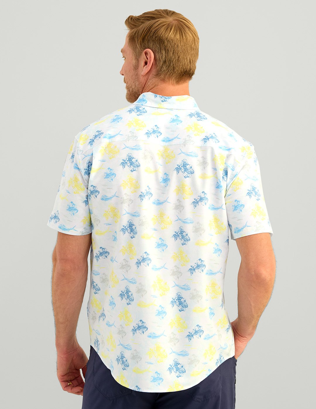 Huk Men's Kona Desert Rose Short Sleeve Shirt - view number 2