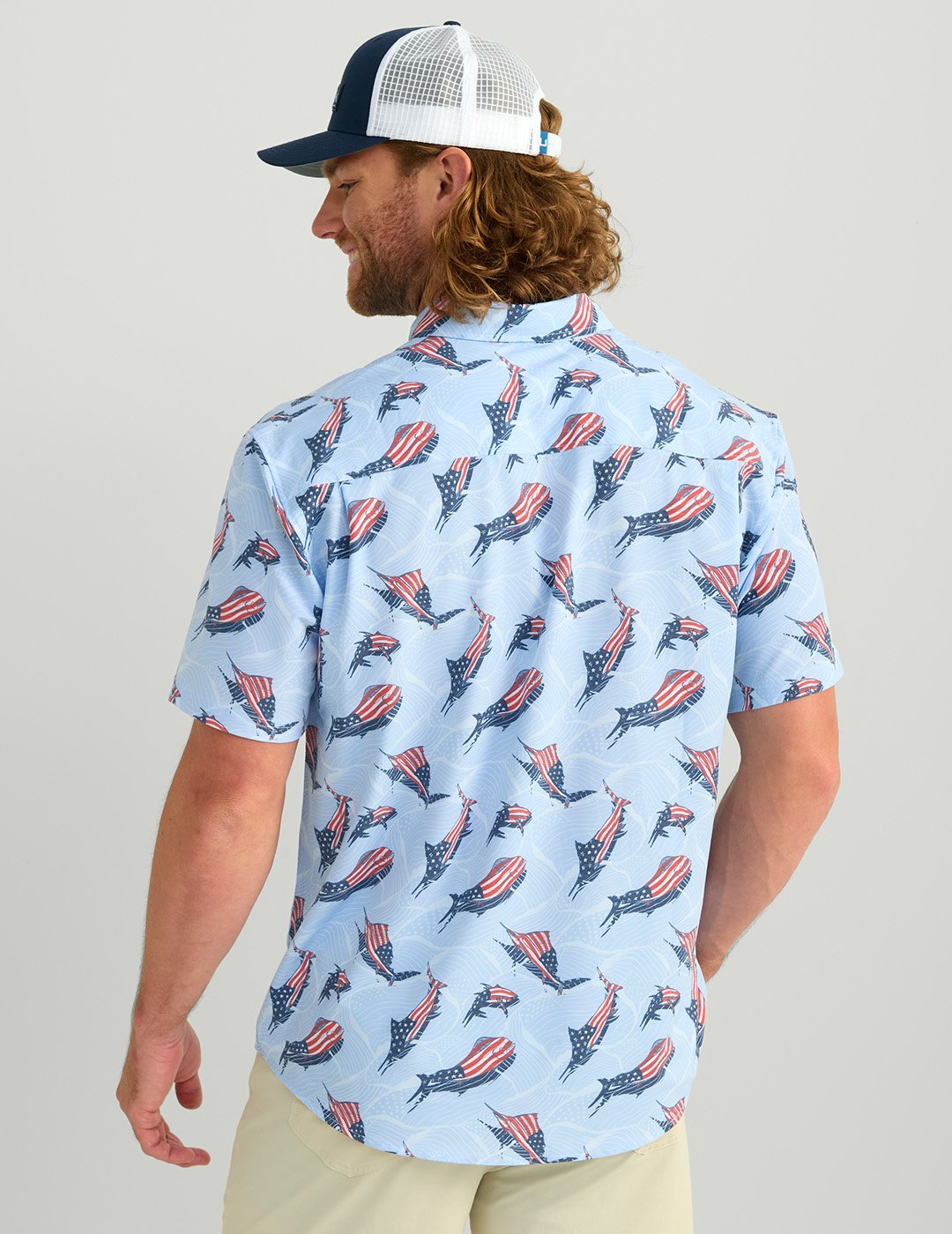 Huk Men's Kona Desert Rose Short Sleeve Shirt - view number 2