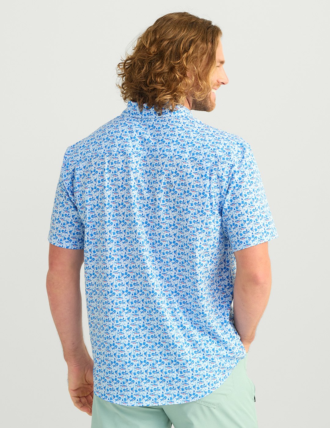 HUK Men's Kona Short Sleeve PRINT Shirt - view number 2
