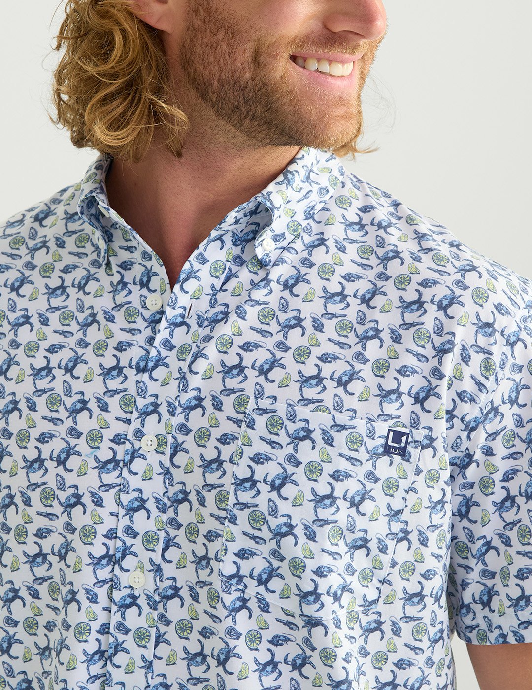 HUK Men's Kona Short Sleeve PRINT Shirt - view number 4