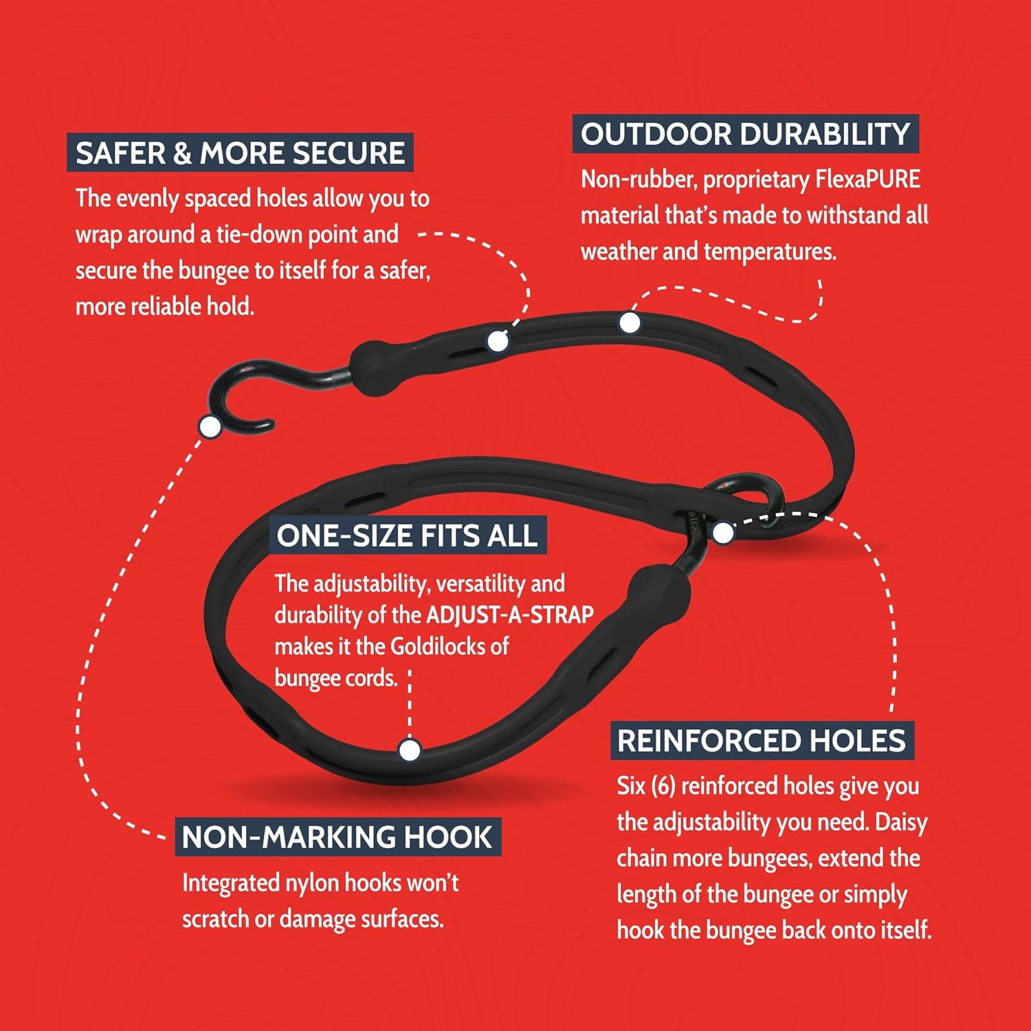 The Perfect Bungee 36 in Adjustable Bungee Straps 2-Pack - view number 6