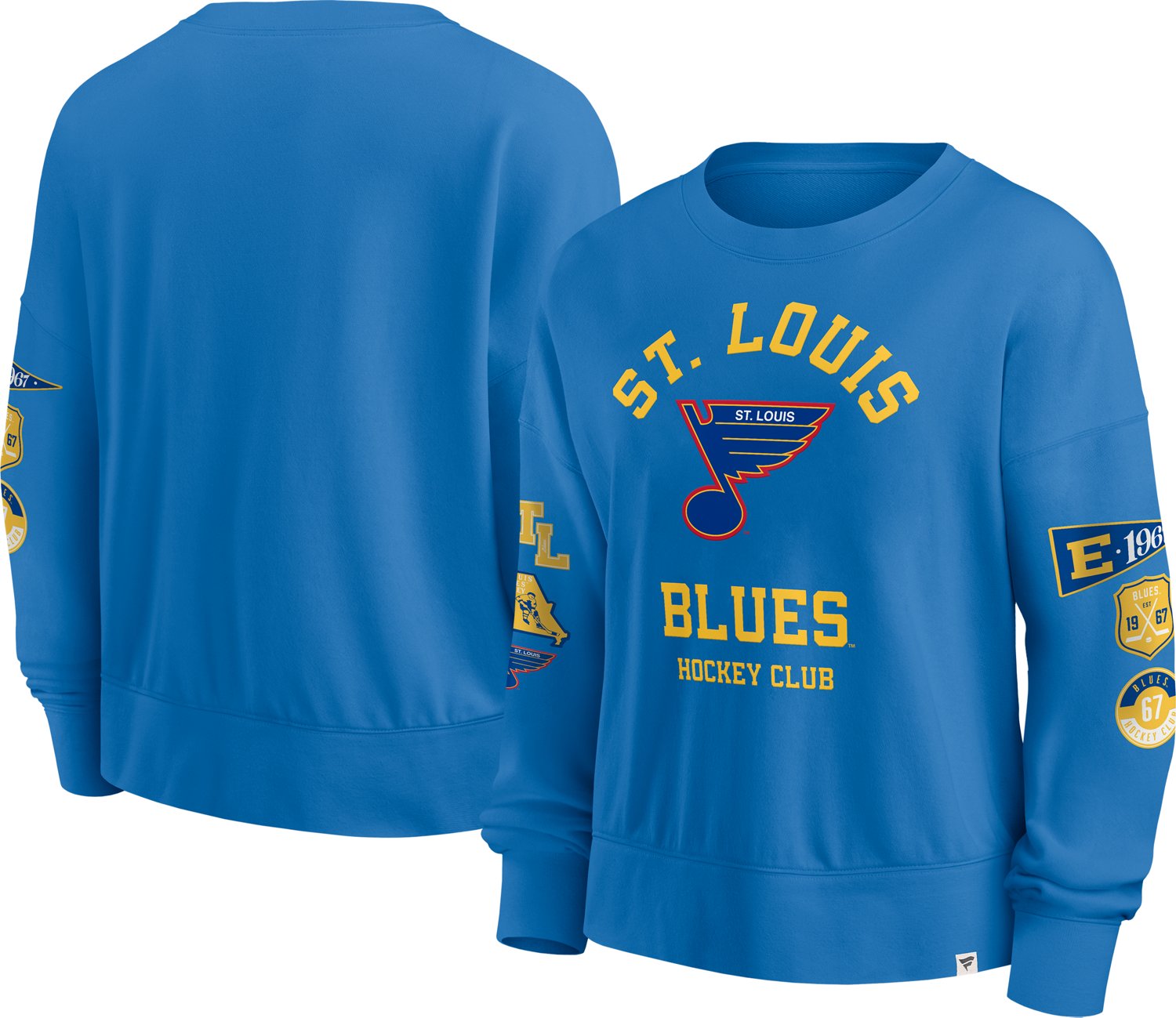 Fanatics Women's St. Louis Blues Go Team Long Sleeve Crewneck Sweatshirt - view number 3