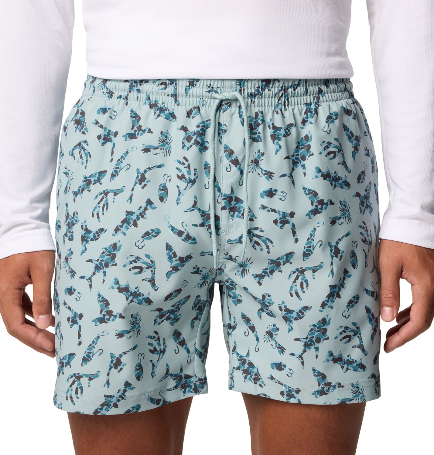 Columbia Sportswear Men's PFG Rambler Printed Water Shorts 6 in - view number 3