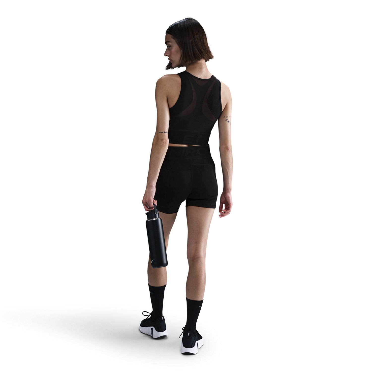 Nike Women's Pro Dri-FIT Cropped Tank Top                                                                                        - view number 5