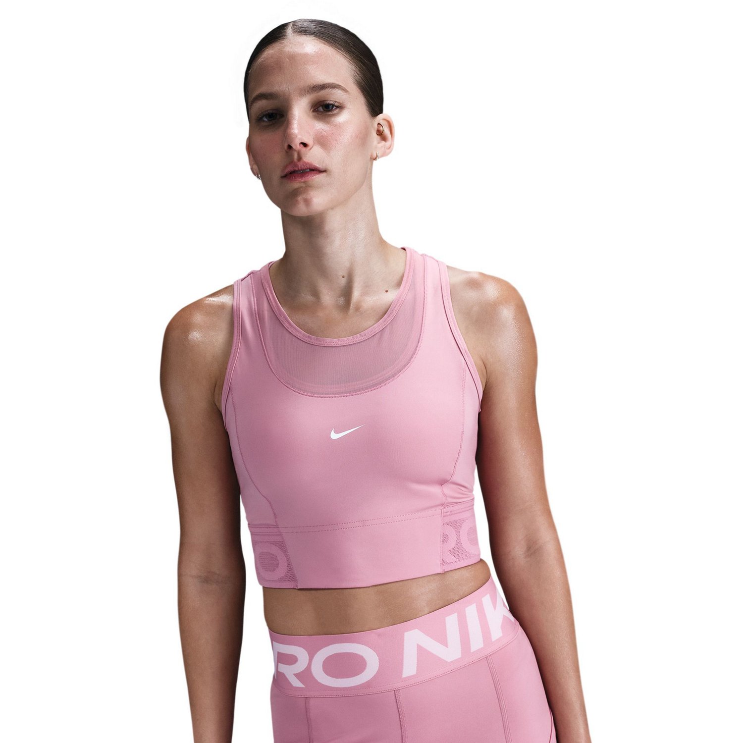 Nike Women's Pro Dri-FIT Cropped Tank Top - view number 2