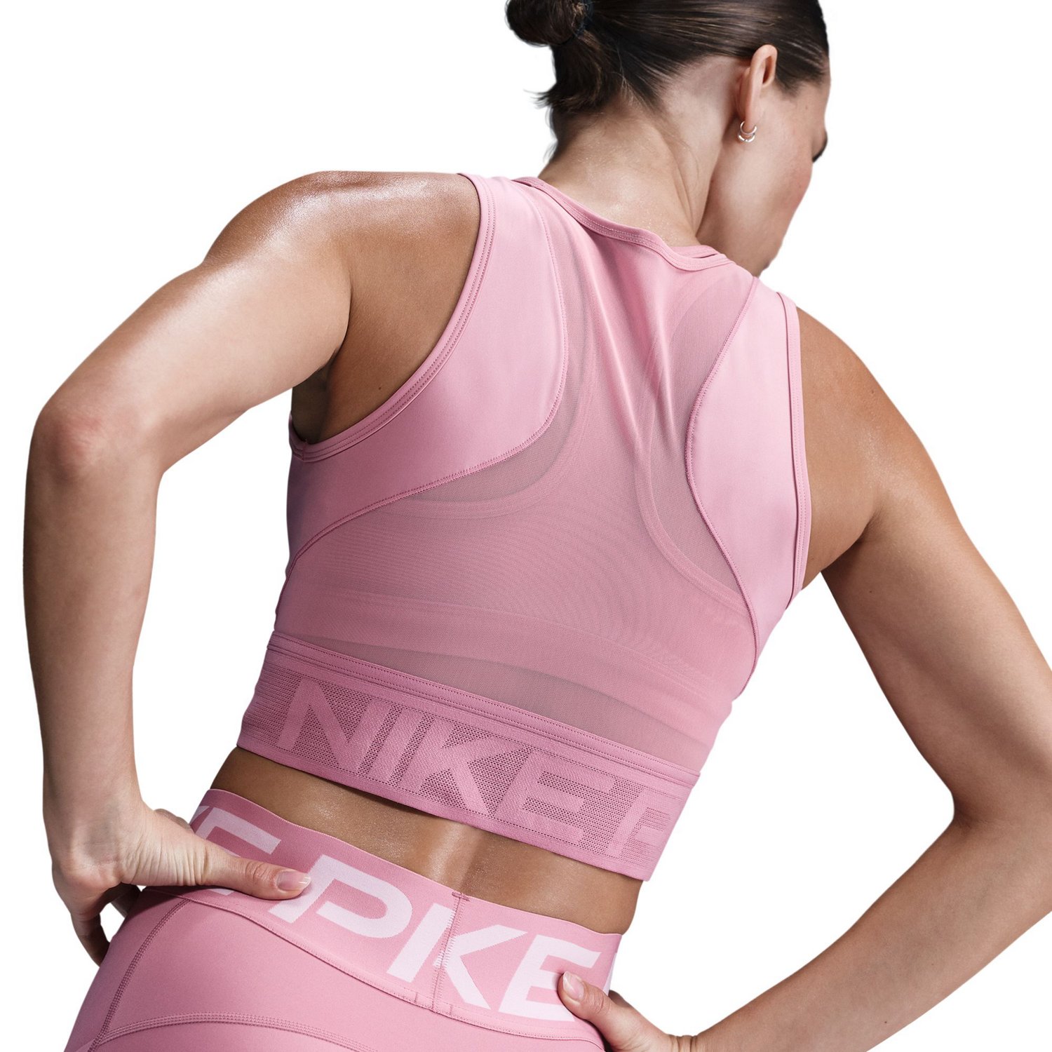 Nike Women's Pro Dri-FIT Cropped Tank Top - view number 3