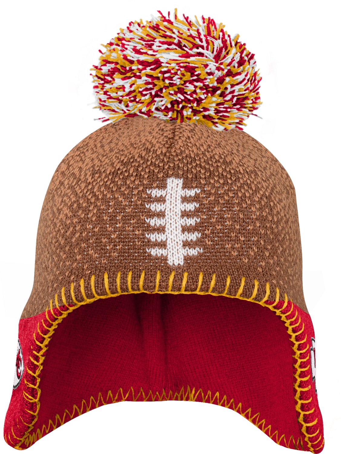 Outerstuff Infants' Chiefs Football Head Knit Hat - view number 3