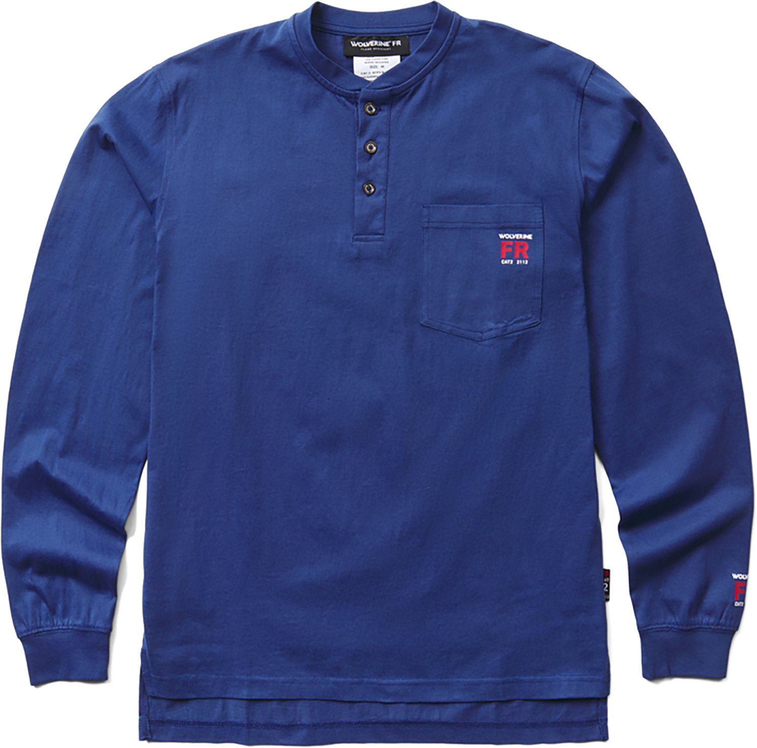 Wolverine Men's Flame Resistant Long Sleeve Henley T-shirt - view number 3