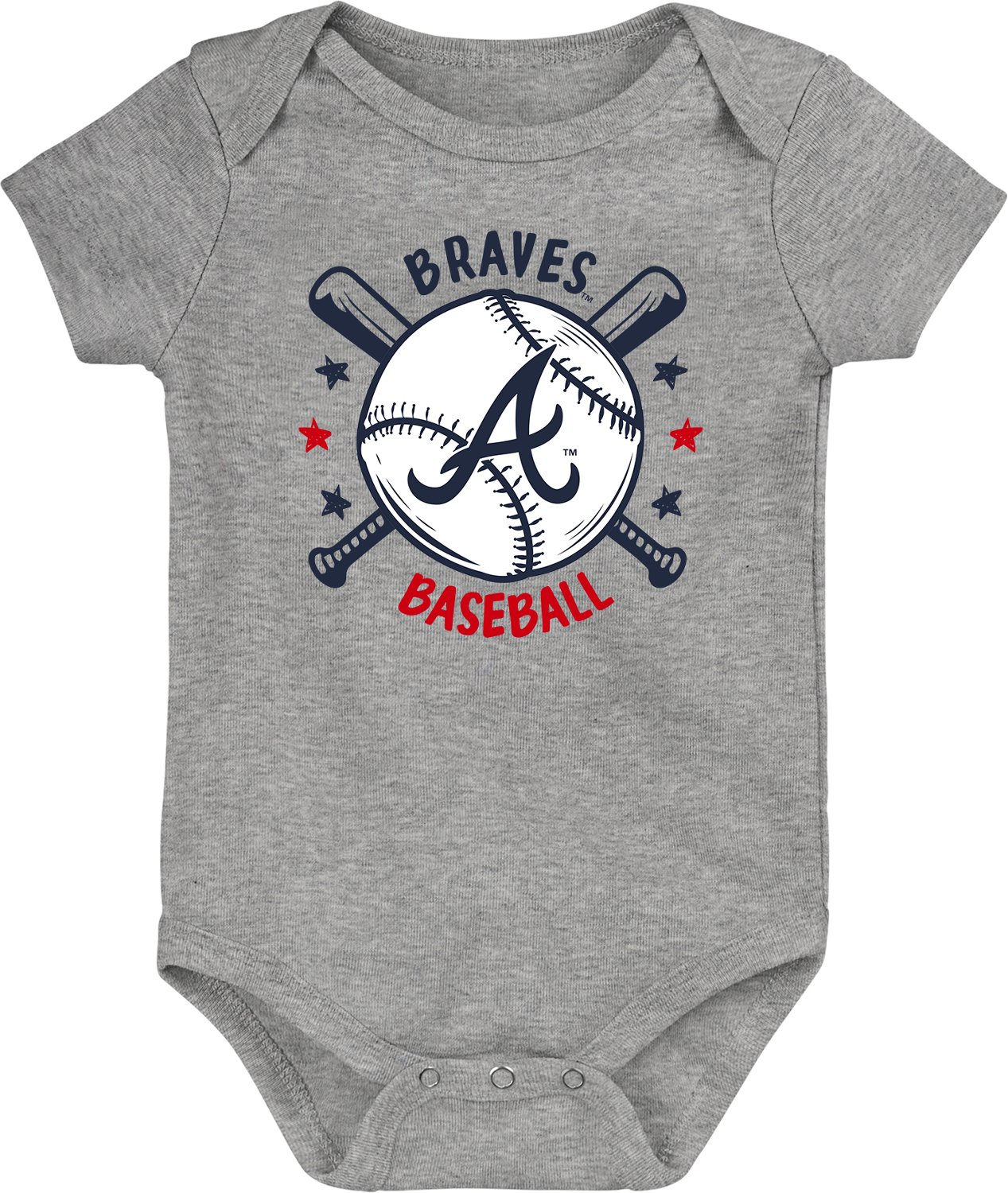 Outerstuff Infants' Atlanta Braves Batter Up Creepers 3-Pack - view number 3