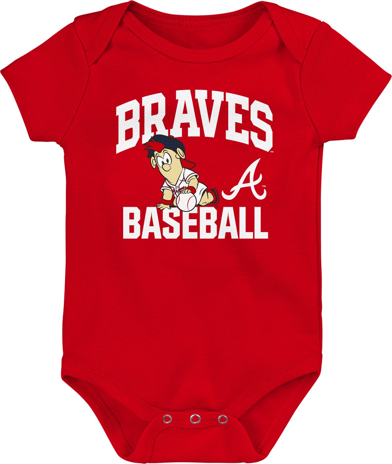 Outerstuff Infants' Atlanta Braves Batter Up Creepers 3-Pack - view number 4