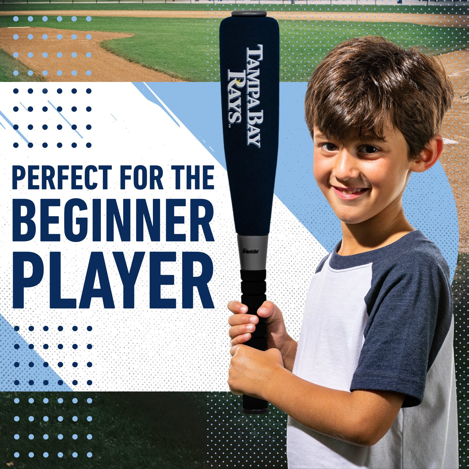 Franklin Tampa Bay Rays 21 in Jumbo Foam Baseball Bat and Ball Set                                                               - view number 3