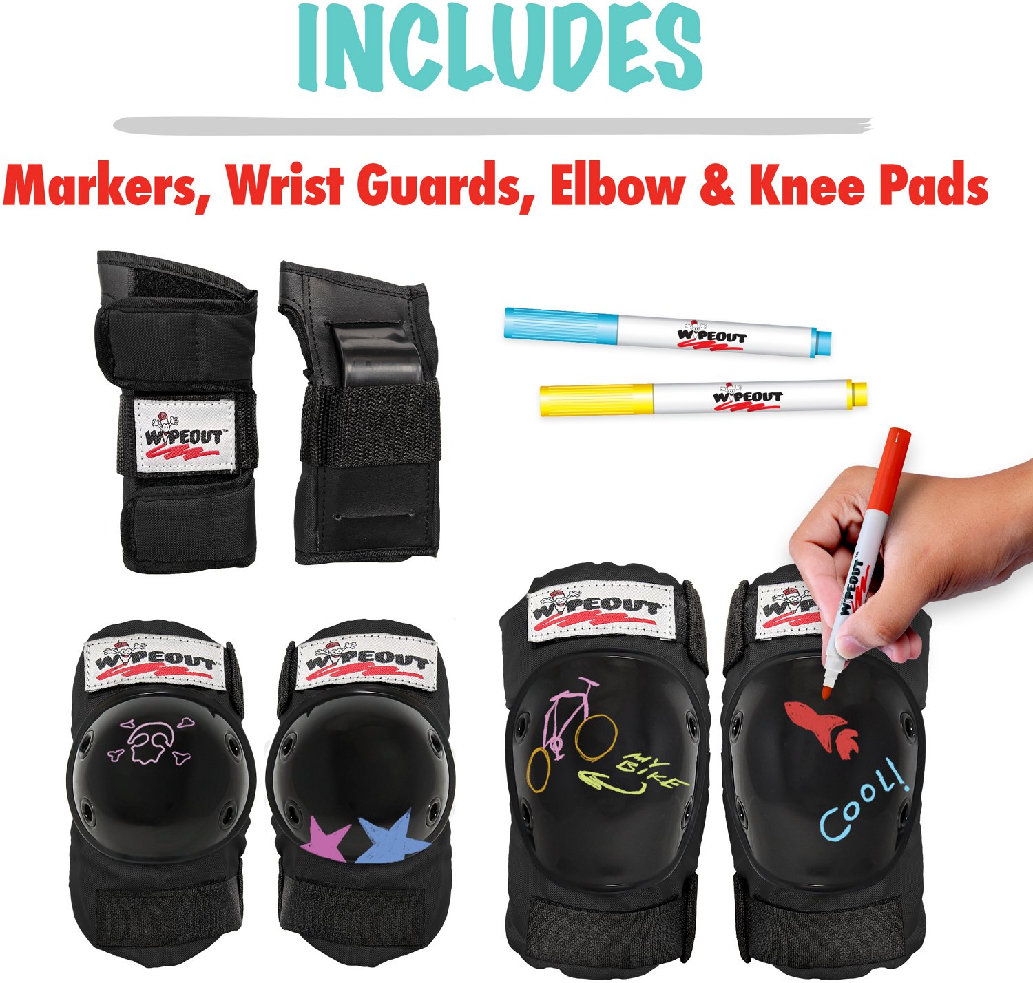 Wipeout Kids' Neon Pad Set                                                                                                       - view number 2