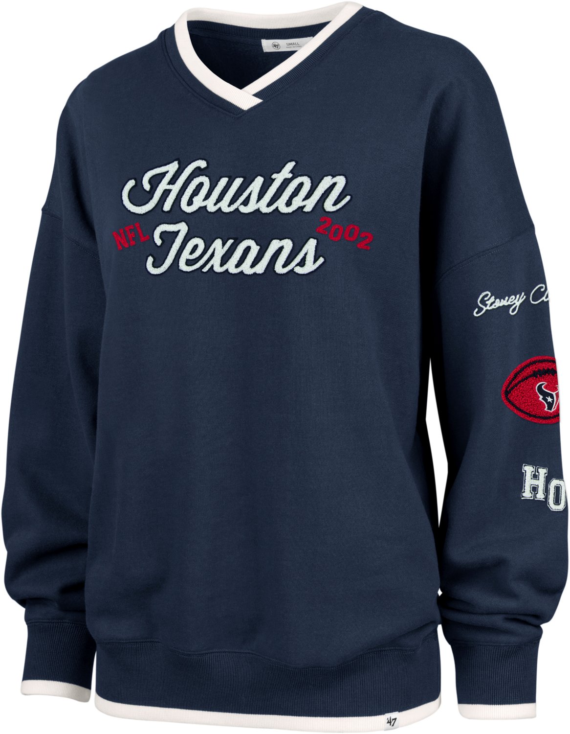 '47 Women's Houston Texans Stony Clover Lane Team Win Eighties Pullover - view number 1