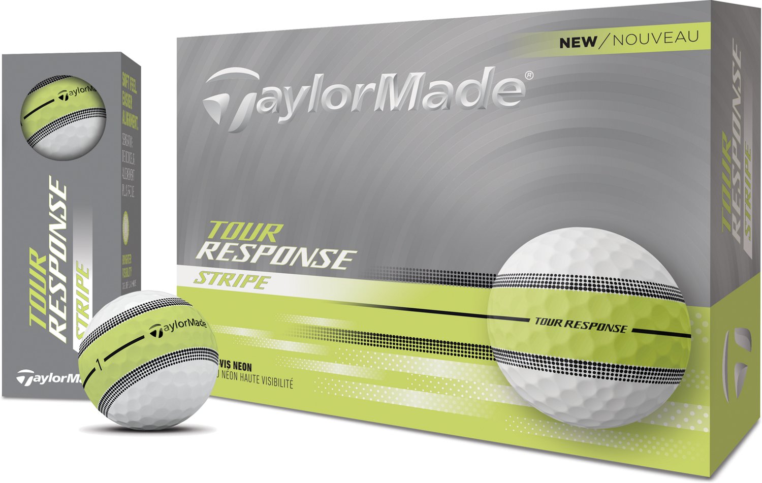 TaylorMade Tour Response Stripe™ Yellow Golf Balls 12-Pack - view number 5