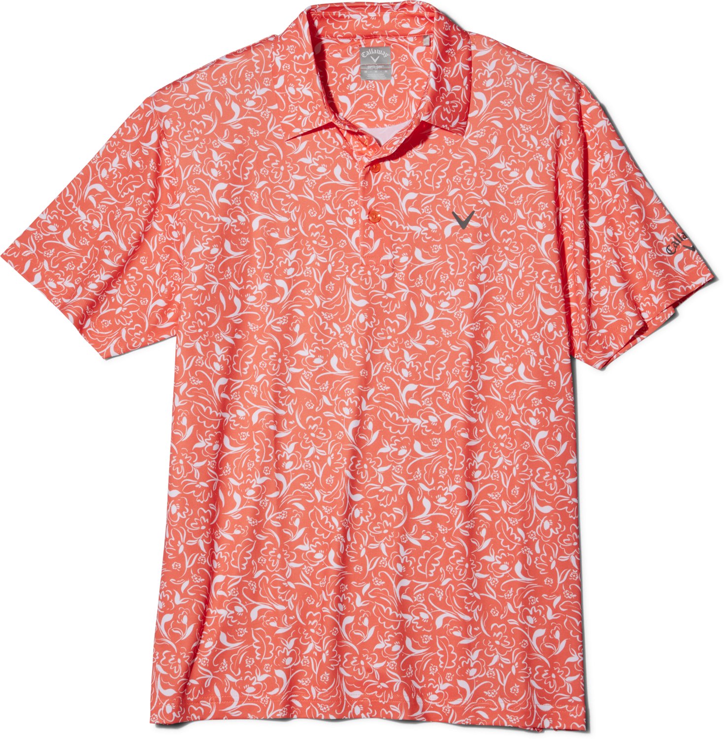 Callaway Men's Floral Print Short Sleeve Polo Shirt - view number 3