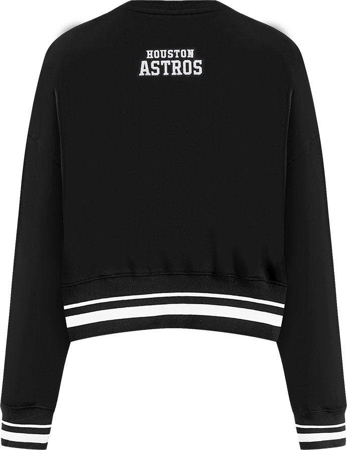 Pro Standard Women's Houston Astros Pearls Fleece Crew Neck - view number 3