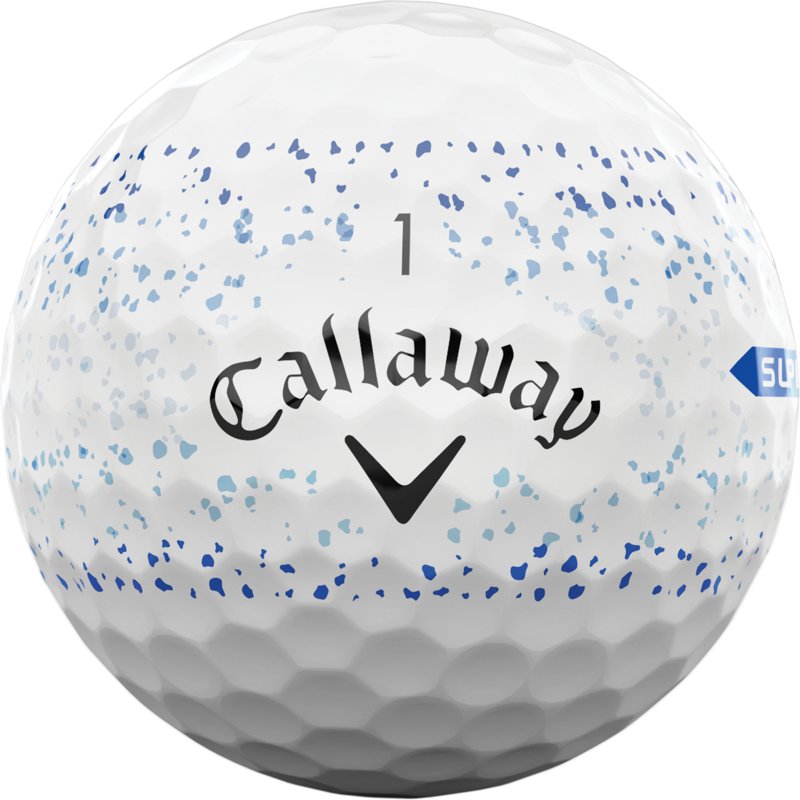 Callaway 2024 SuperSoft Splatter Golf Balls 12-Pack Blue/White - Golf Balls at Academy Sports