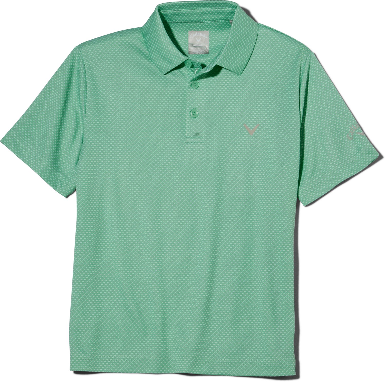 Callaway Boys' Chevron Jacquard Printed Polo Shirt - view number 2