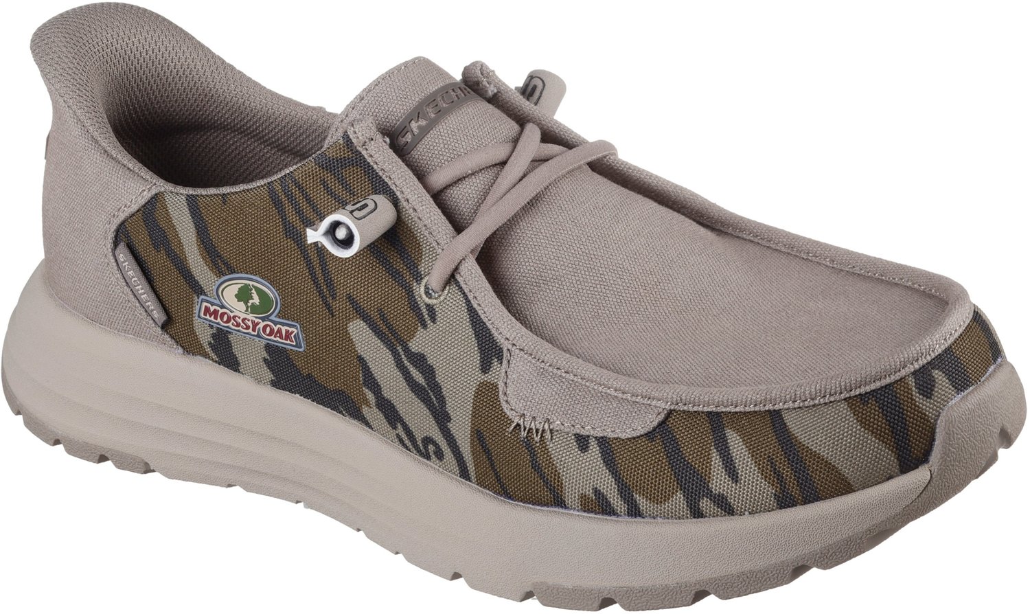 SKECHERS Men's Kornell Mossy Oak Slip-in Moc Toe Shoes - view number 3