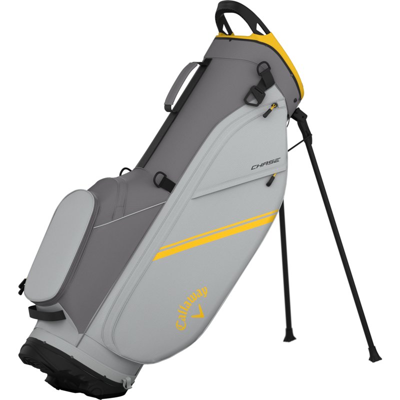 Callaway Chase Stand Bag Grey/Yellow - Collegiate Golf Products at Academy Sports