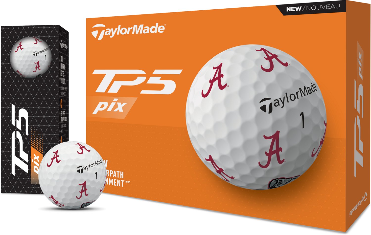 TaylorMade University of Alabama 2024 TP5 Pix Golf Balls                                                                         - view number 5