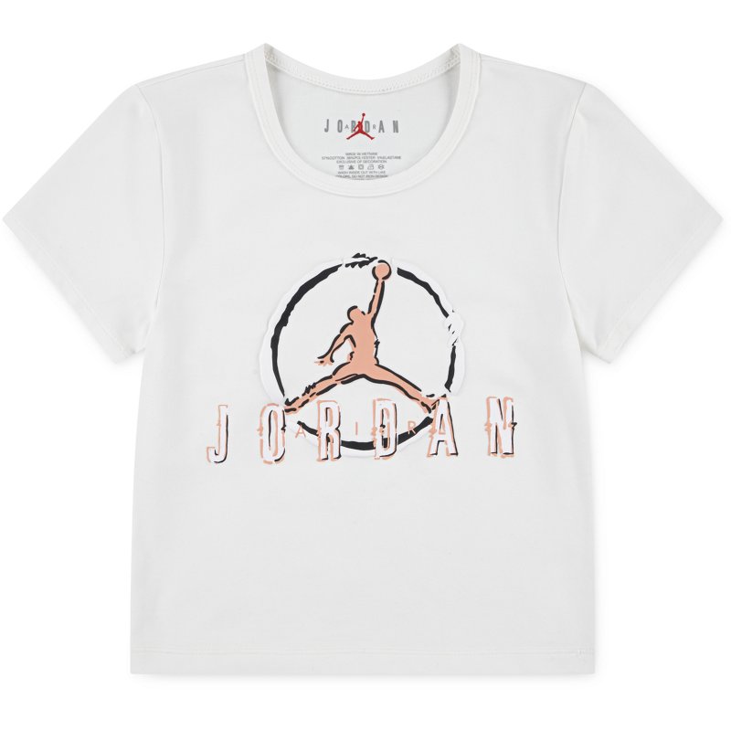 Jordan Girls' Jumpman Scribble Short Sleeve T-Shirt-image