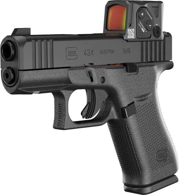GLOCK 43X MOS 9mm Striker Fired Pistol with Aimpoint COA Optic - view number 3