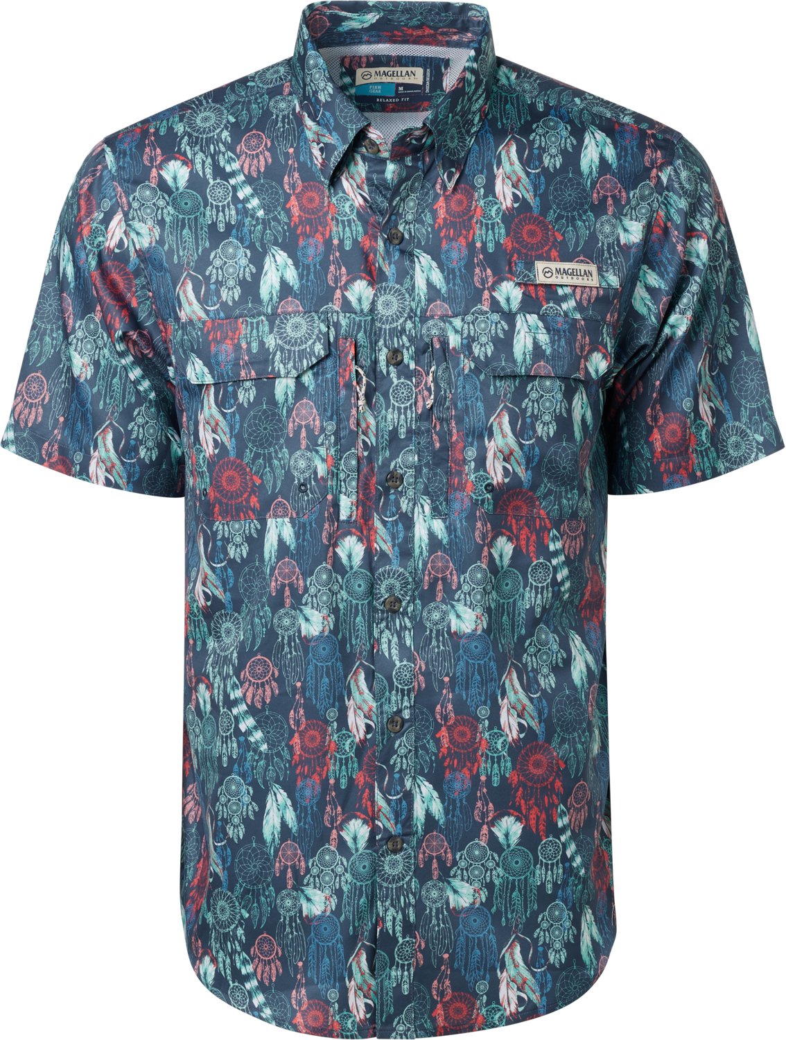 Magellan Outdoors Men's Oklahoma Local State Print Shirt - view number 3