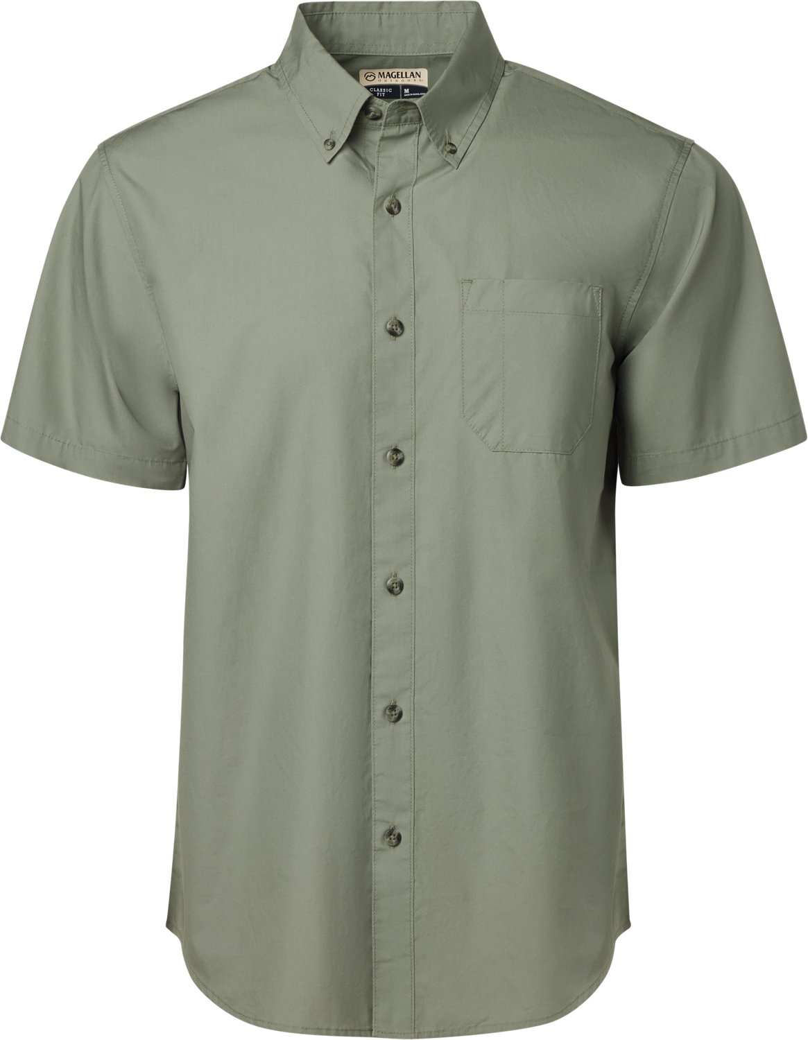 Magellan Outdoors Men's Summerville Solid Short Sleeve Shirt - view number 3