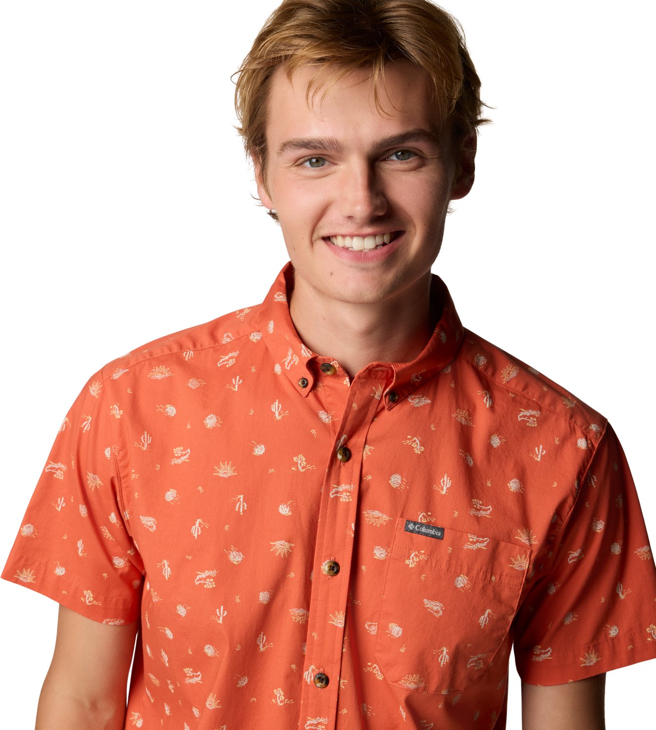 Columbia Sportswear Men's Rapid Rivers Printed Button Down Shirt - view number 8