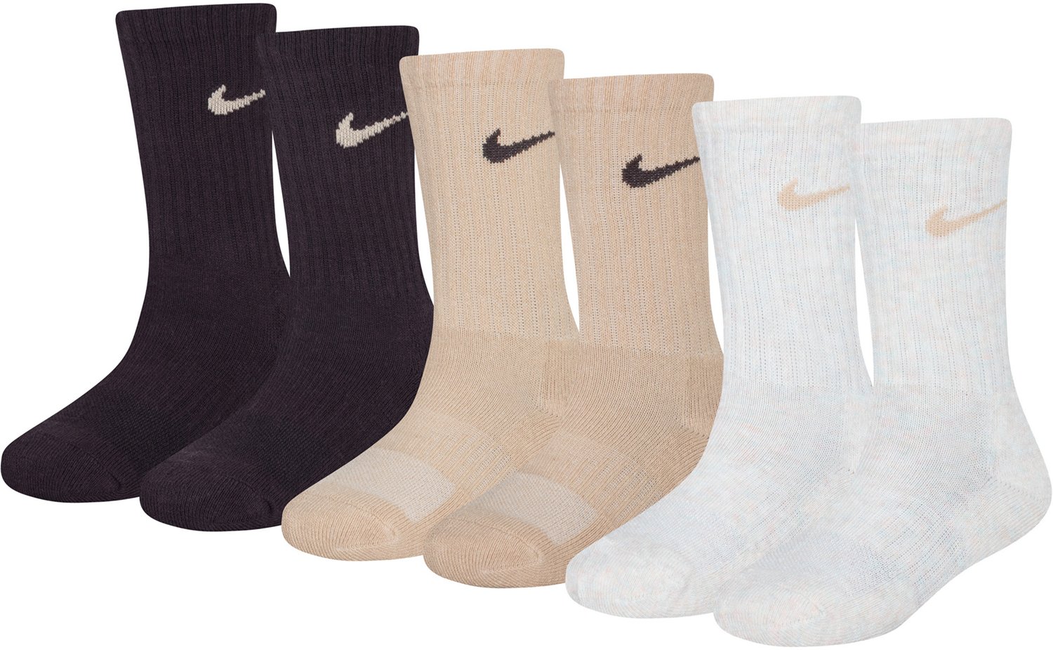 Nike Kids' Dri-Fit Performance Crew Socks 6 Pack                                                                                 - view number 5