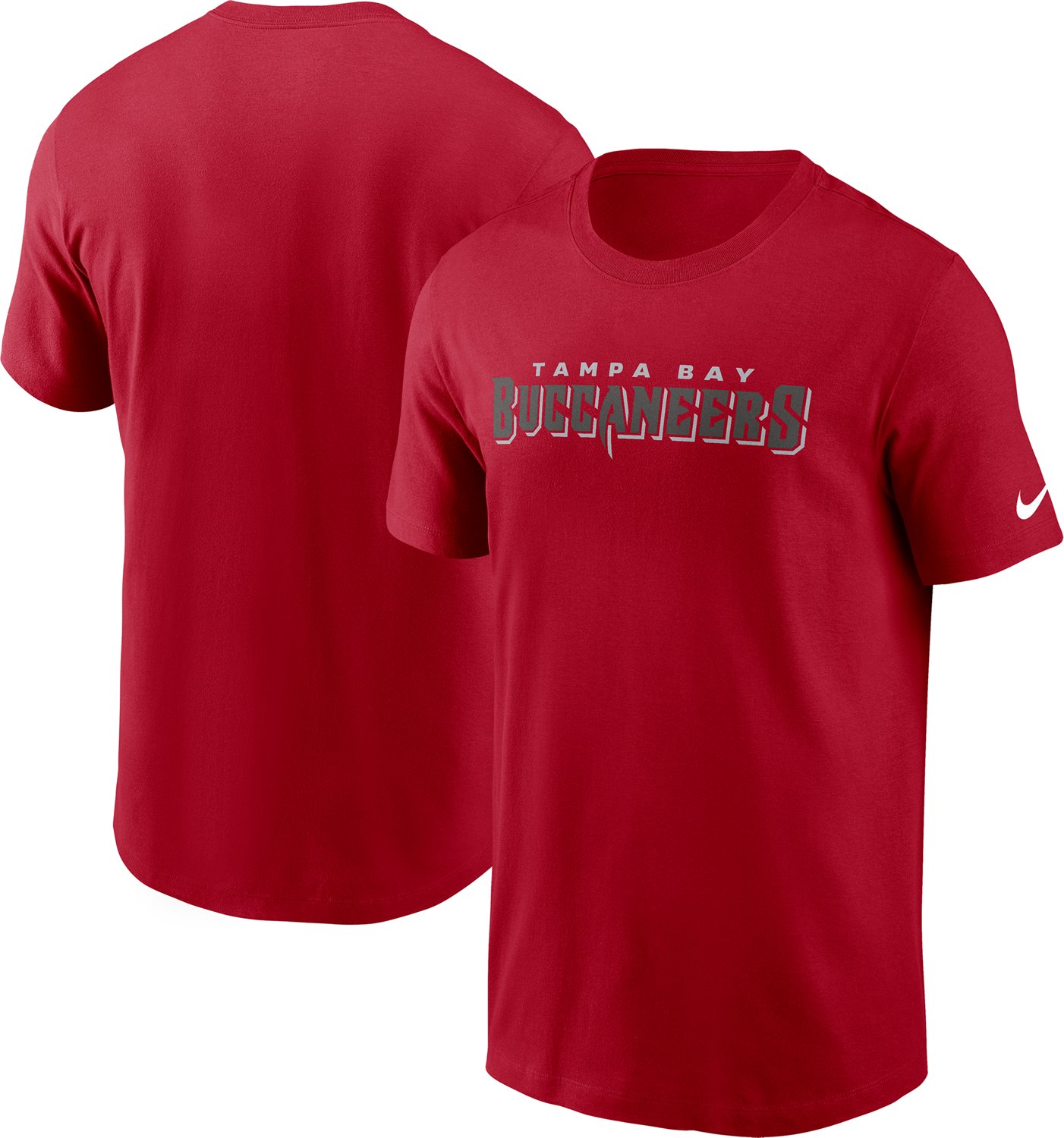 Nike Men's Tampa Bay Buccaneers Wordmark Graphic T-shirt - view number 6