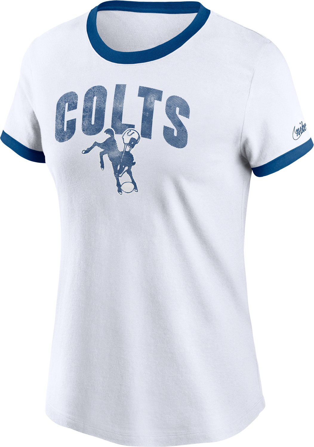 Nike Women's Indianapolis Colts Rewind Ringer T-shirt                                                                            - view number 4