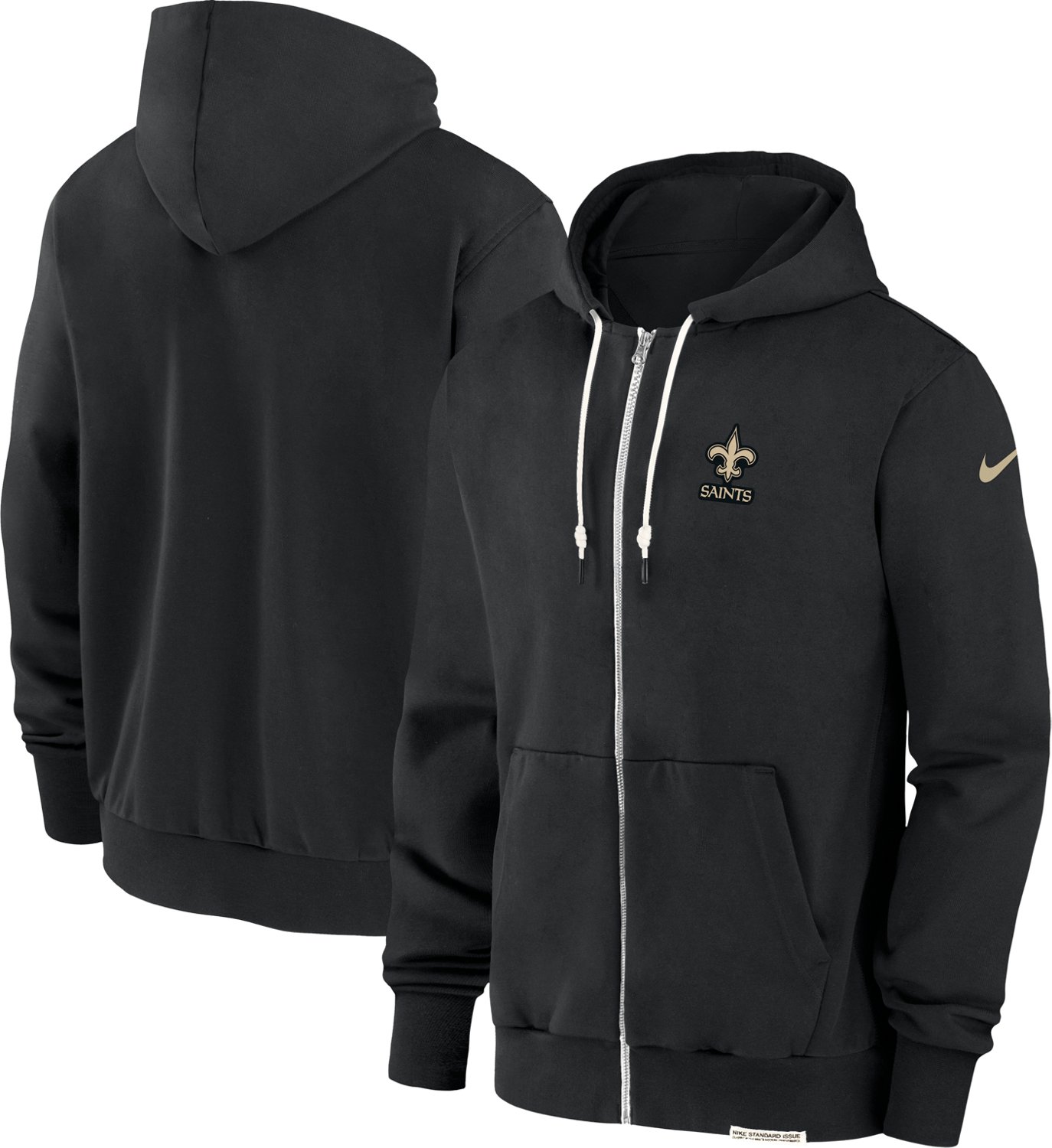 Nike Men's New Orleans Saints Dri-FIT Full Zip Hoodie T-shirt - view number 6